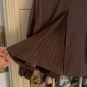 Laurie Felt Brown “Fanned” jacket 12 NWT